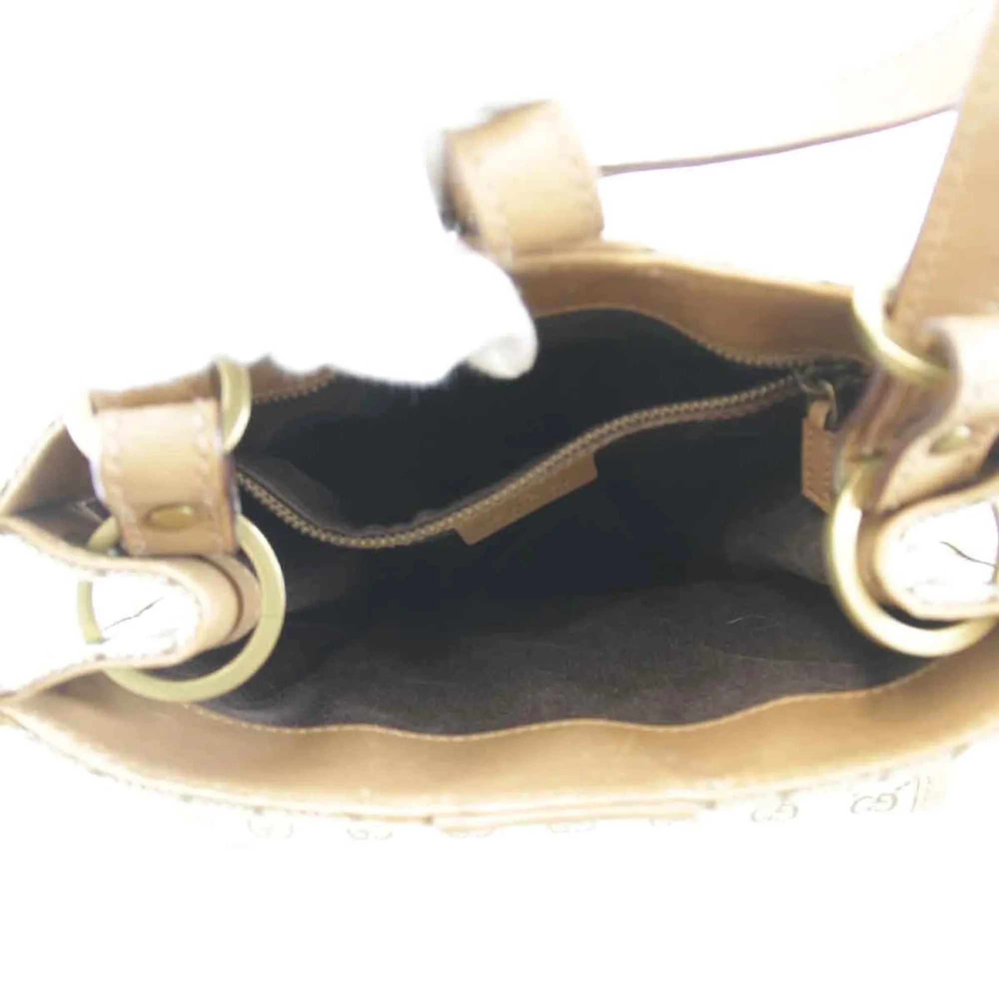 Gucci Beige Gg Canvas Shoulder Bag ()