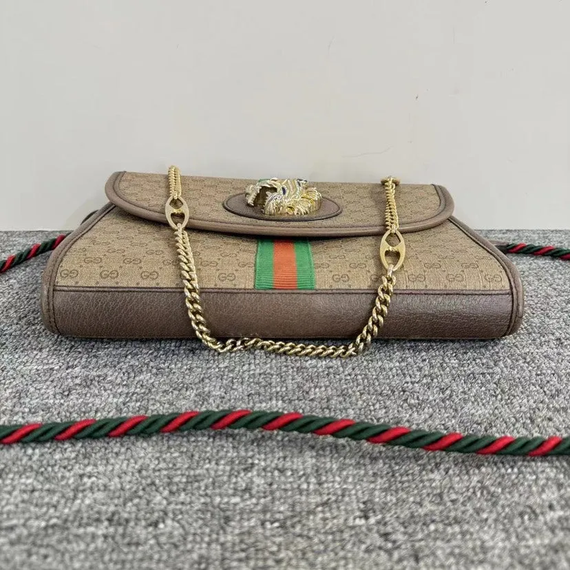 Gucci Beige Ophidia GG Supreme Coated Canvas Small Shoulder Bag