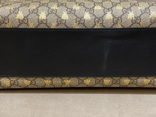 Gucci Bicolor GG Bee Padlock Shoulder Bag