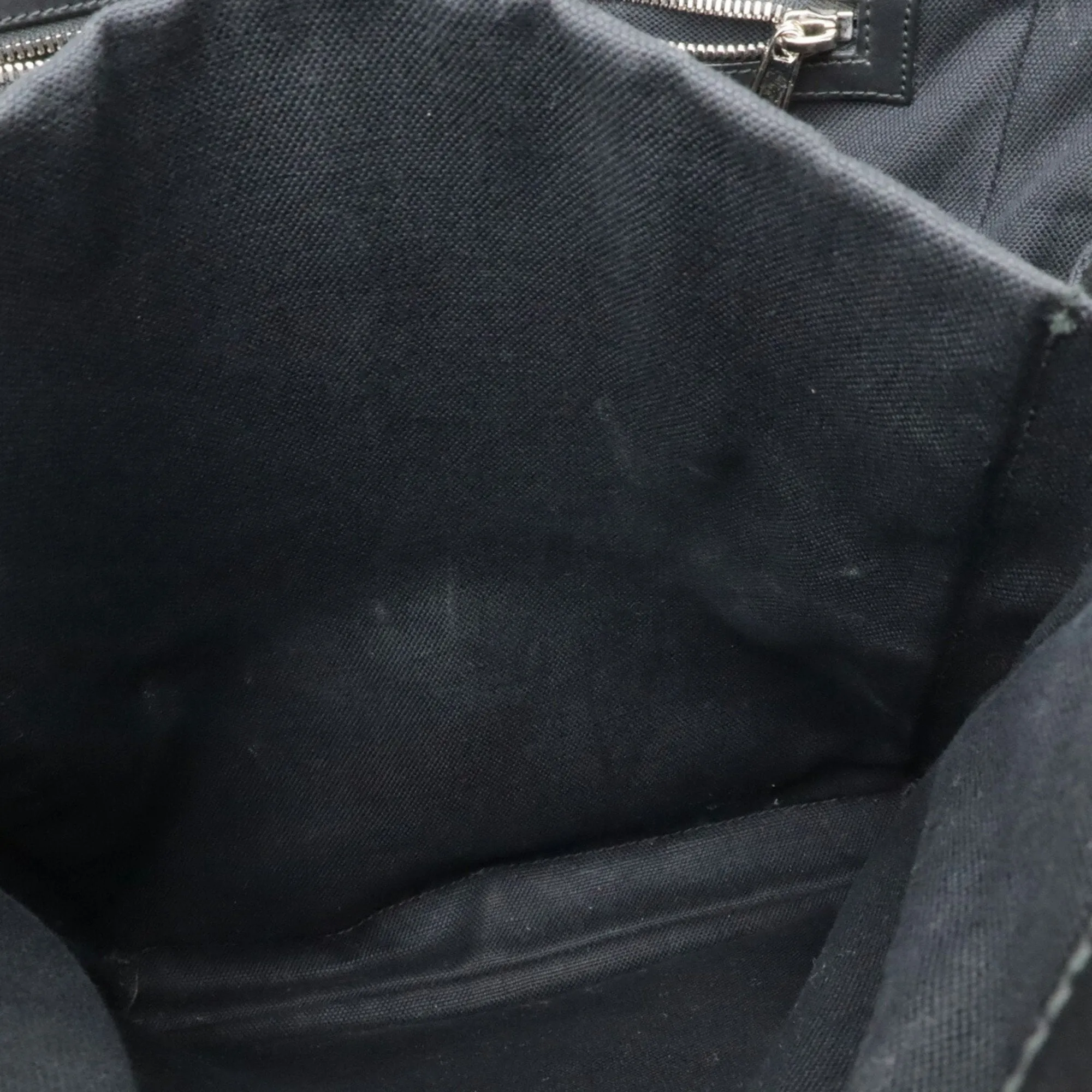 Gucci Black Dark Gray Navy Red Color Pvc Leather Backpack ()