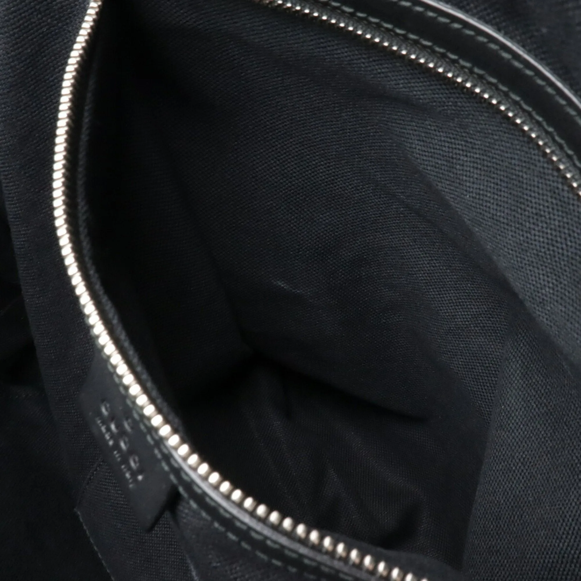 Gucci Black Dark Gray Navy Red Color Pvc Leather Backpack ()