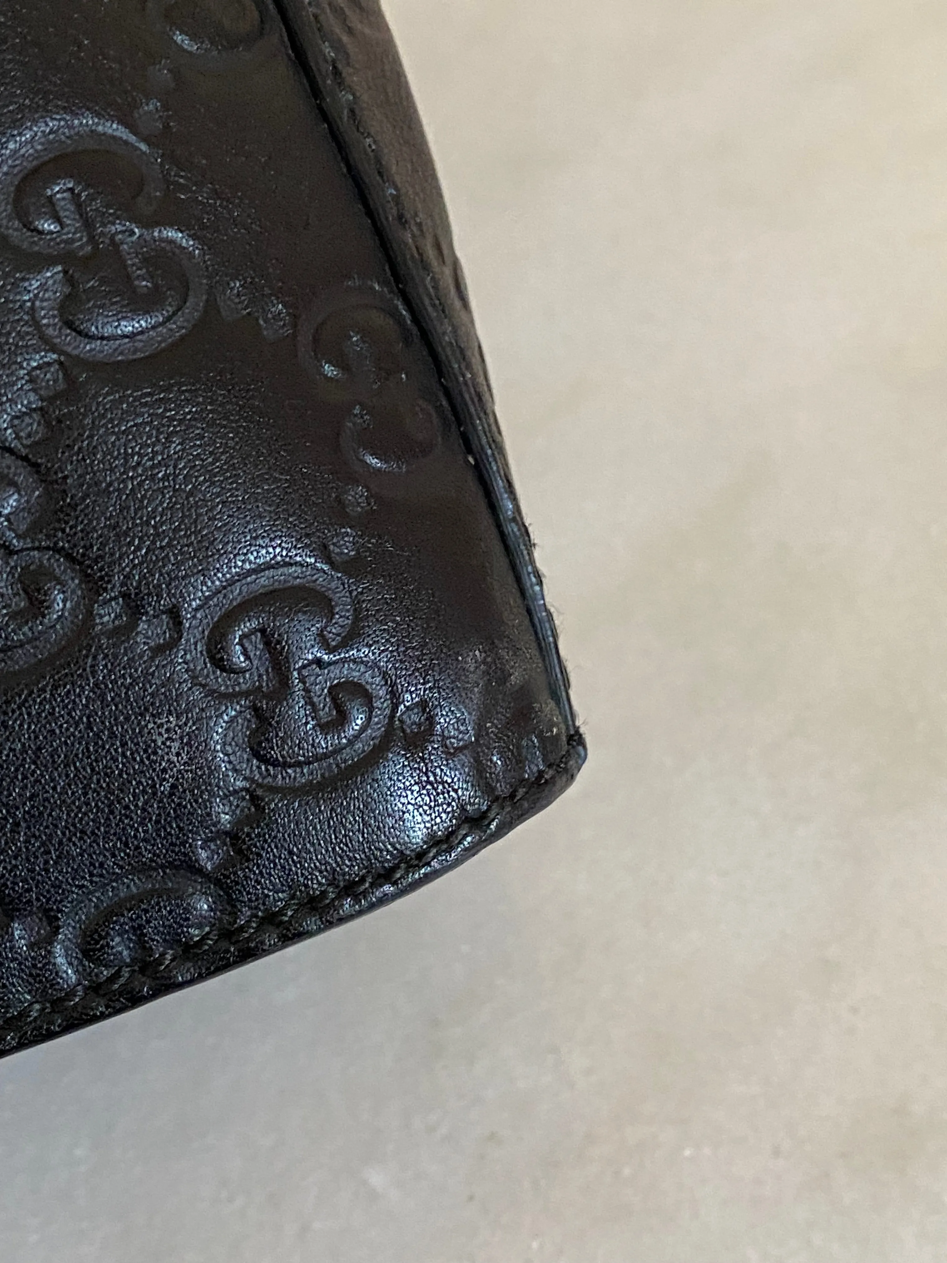 Gucci Black GG Emily Shoulder Bag
