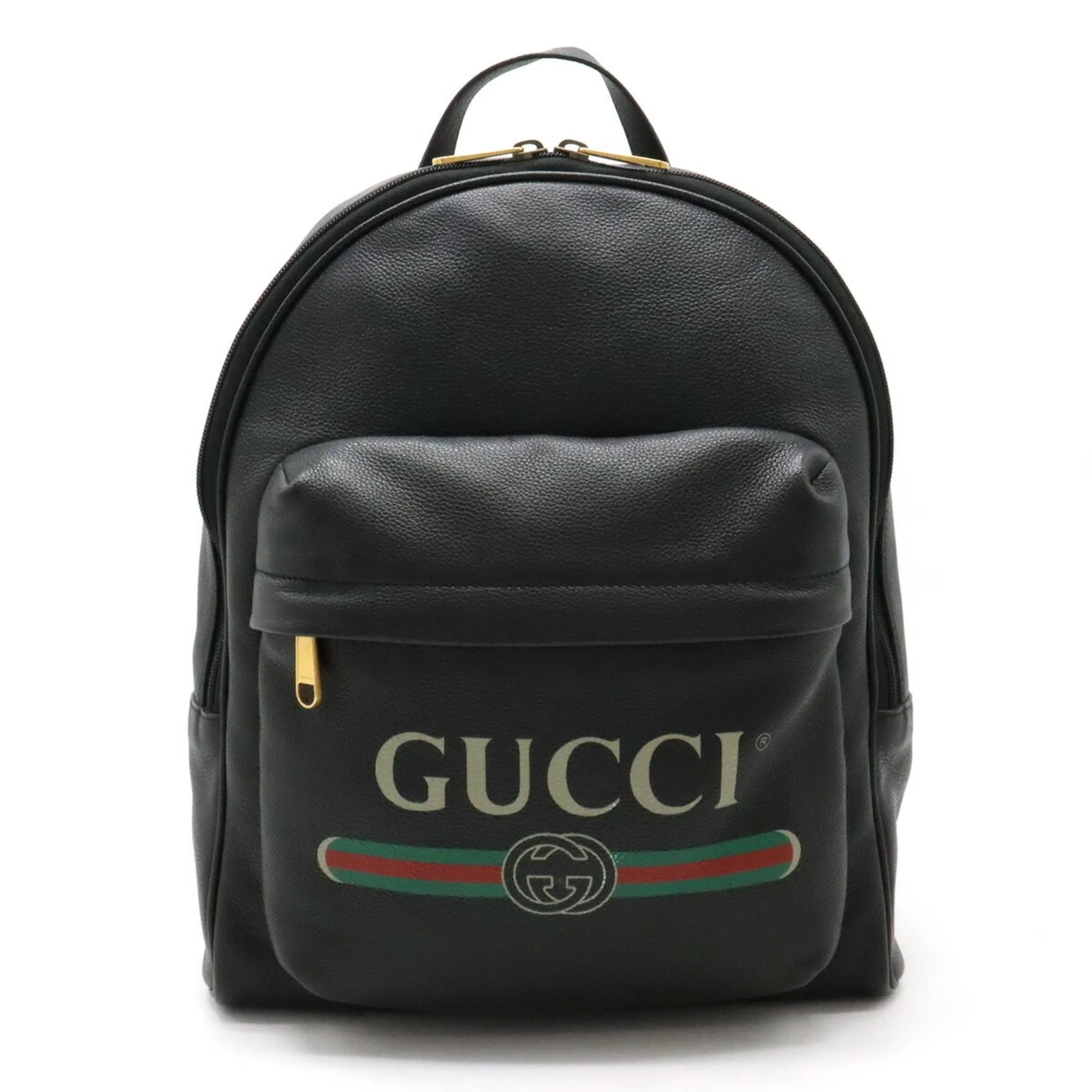 Gucci Black Leather Backpack ()