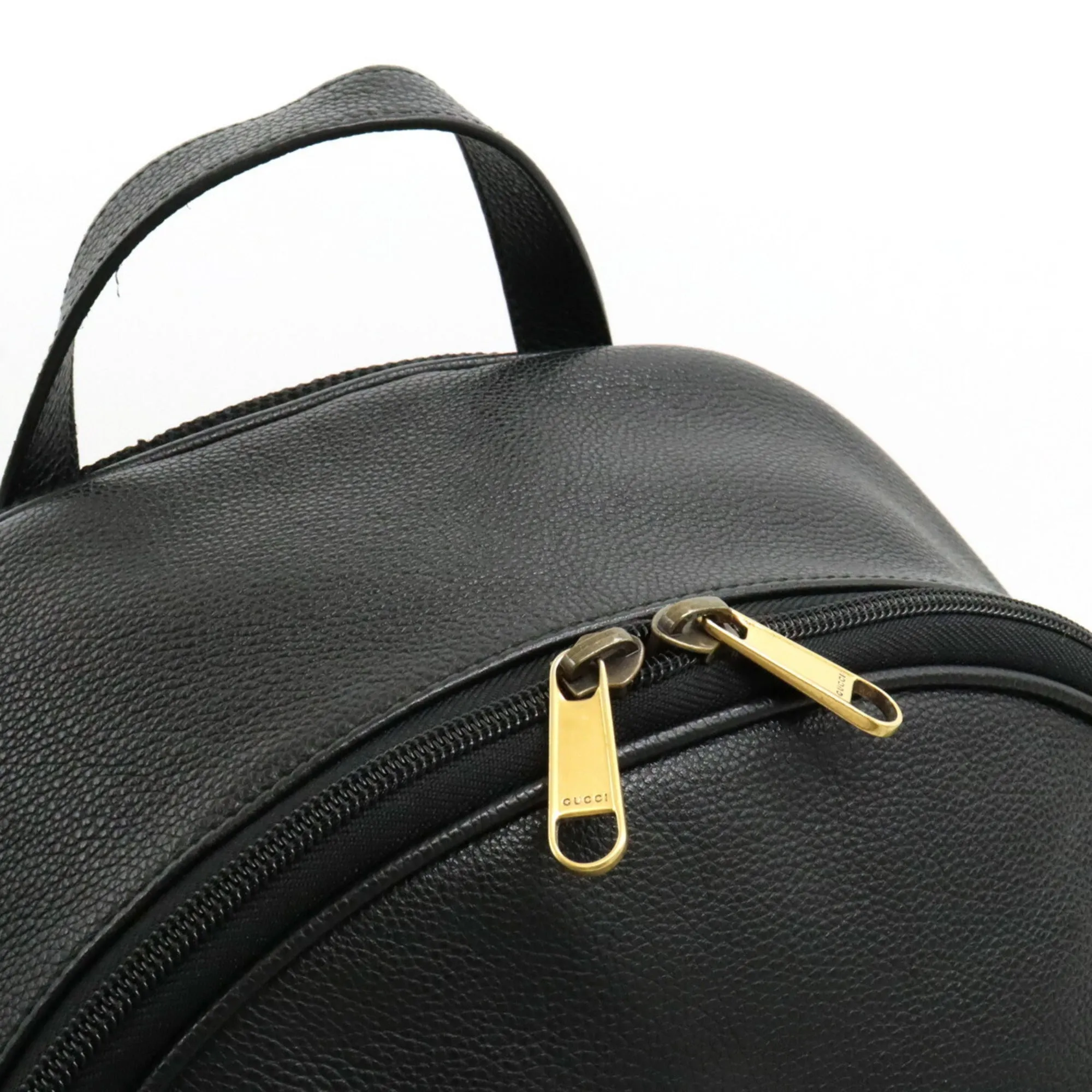 Gucci Black Leather Backpack ()
