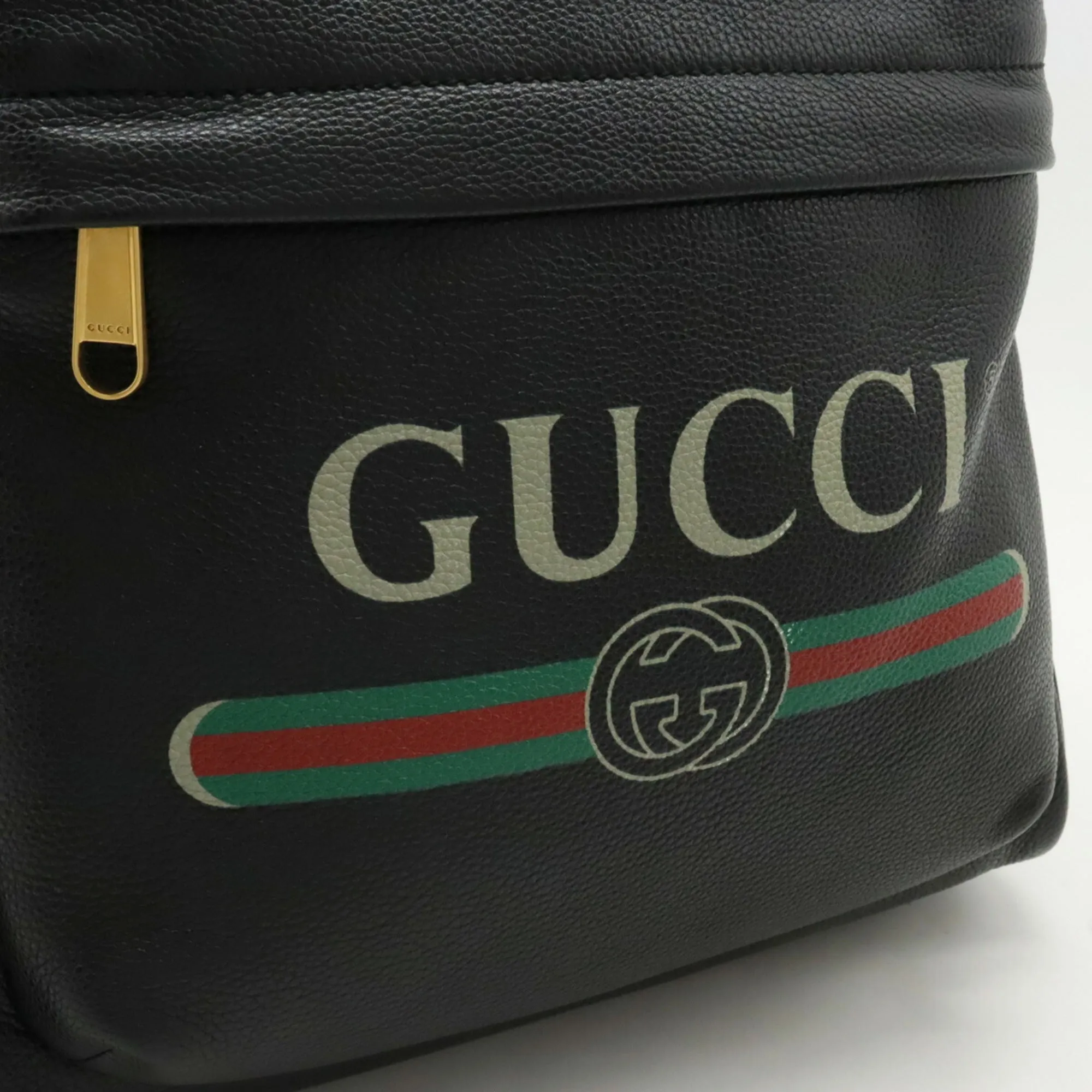 Gucci Black Leather Backpack ()