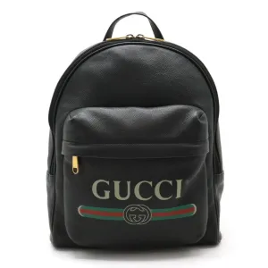 Gucci Black Leather Backpack ()