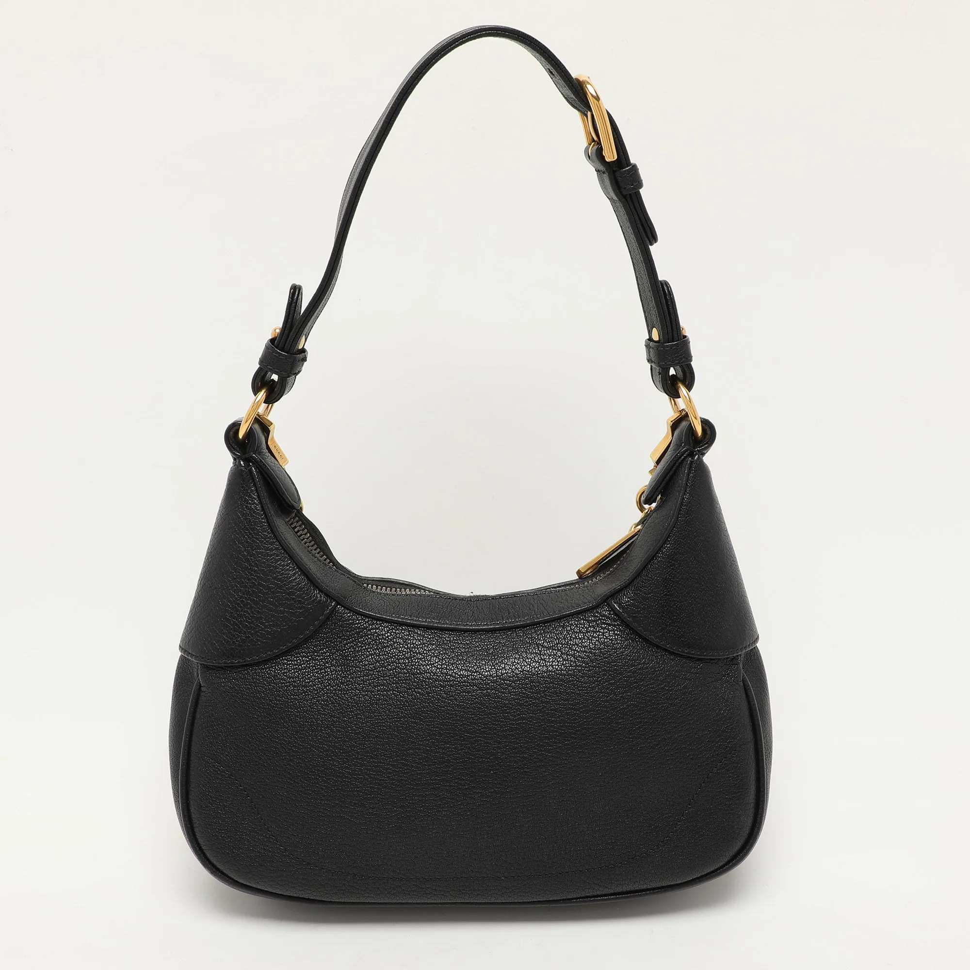 Gucci Black Leather Small Aphrodite Shoulder Bag