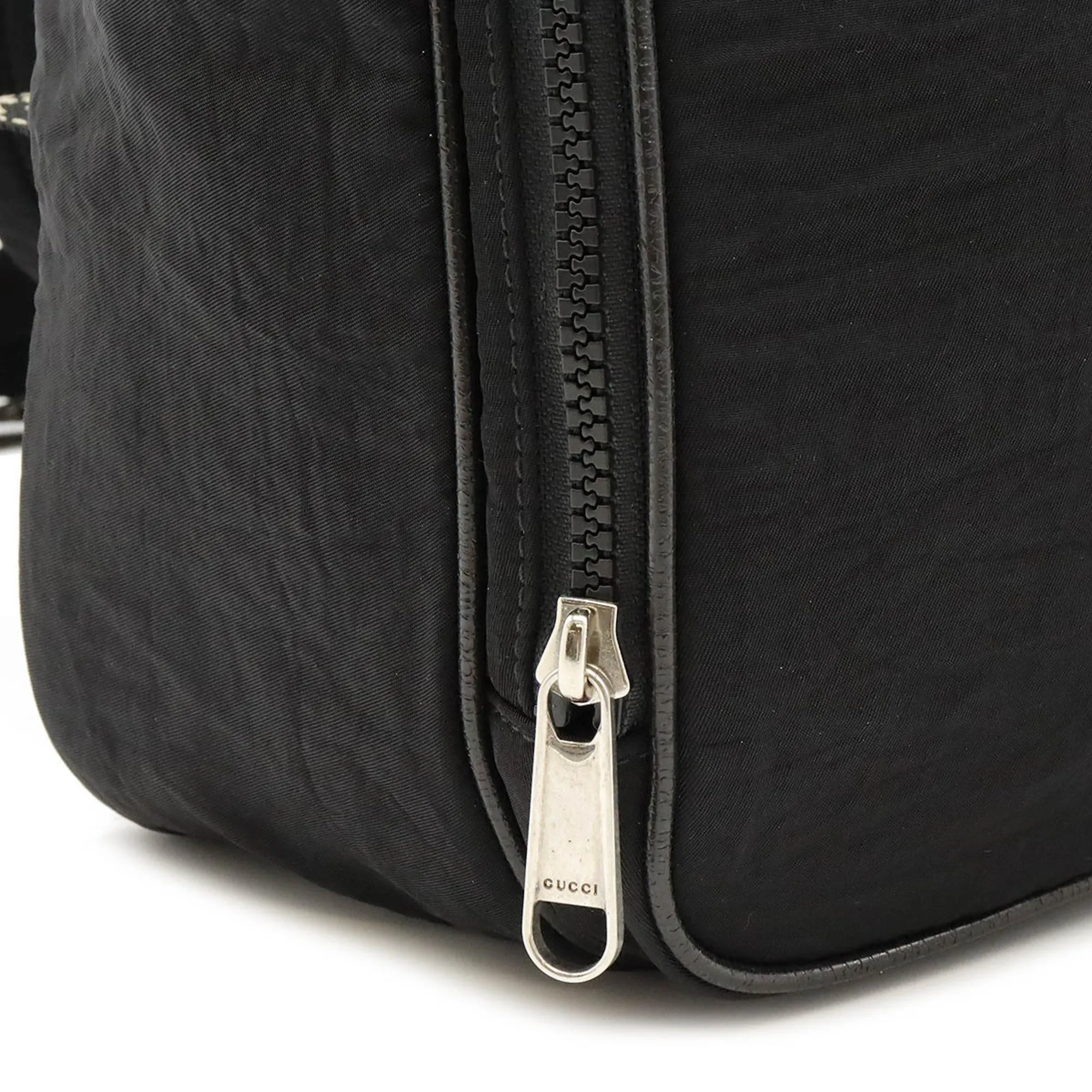Gucci Black Multi-Color Nylon Backpack ()