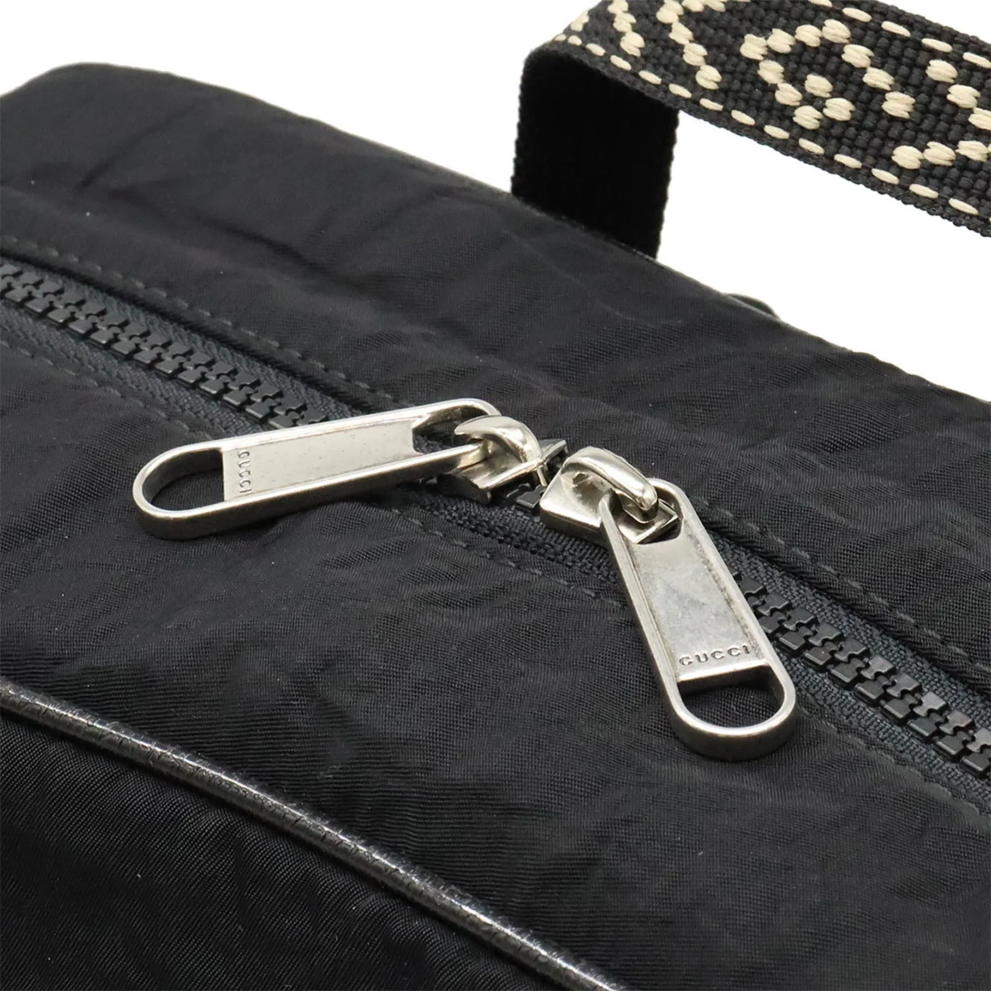 Gucci Black Multi-Color Nylon Backpack ()
