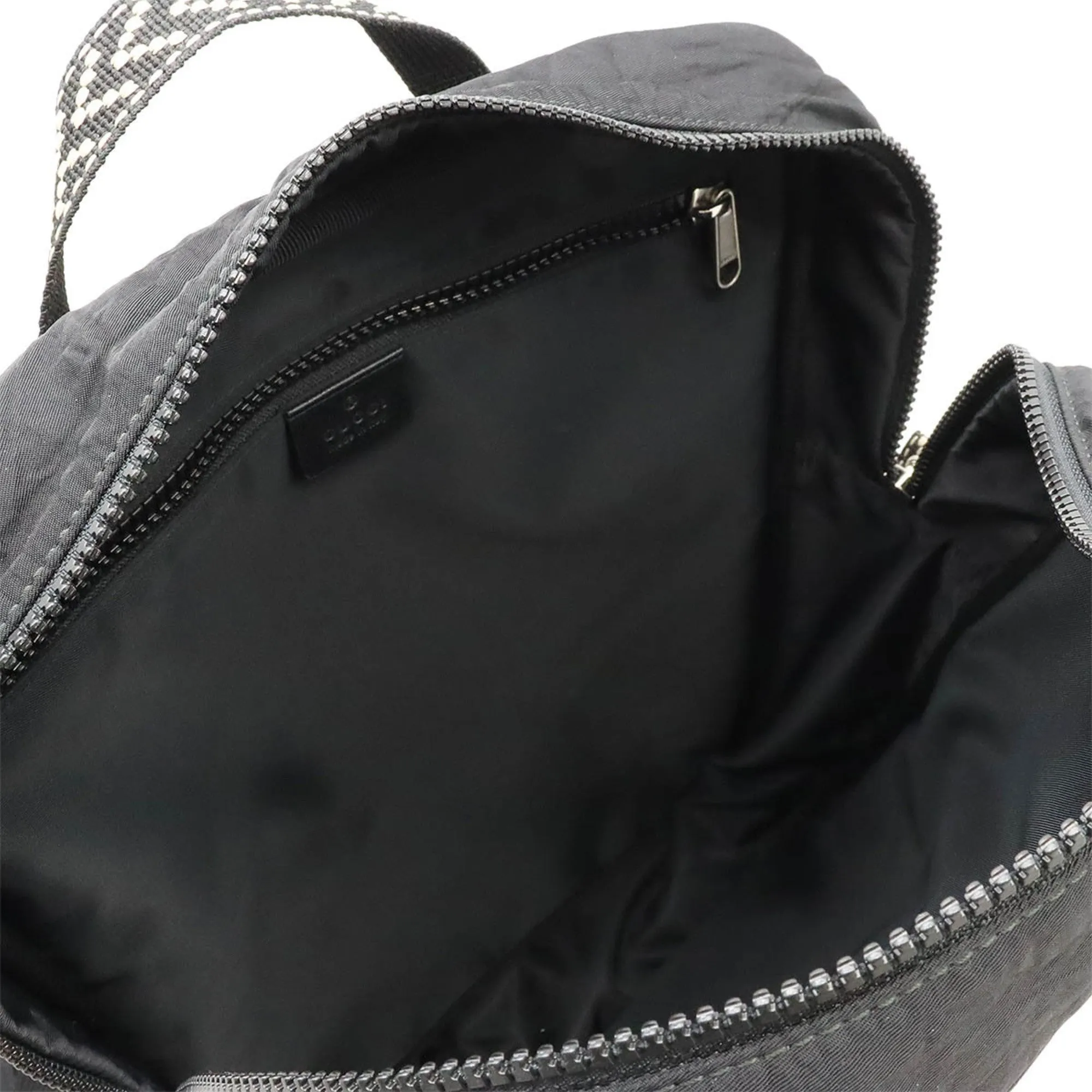 Gucci Black Multi-Color Nylon Backpack ()