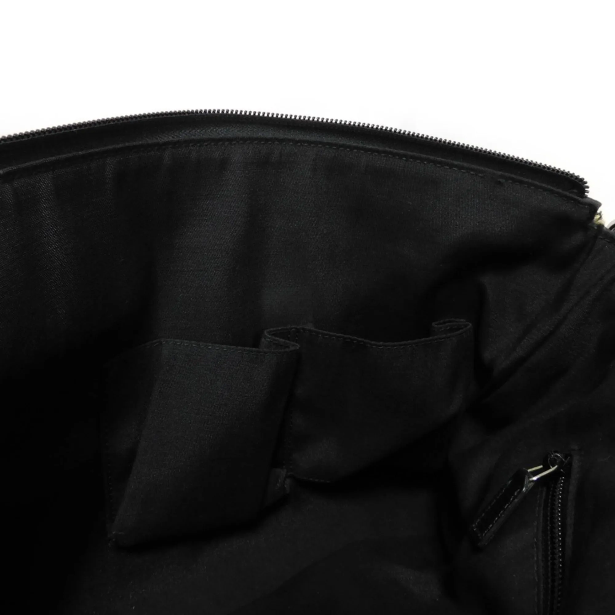 Gucci Black Nylon Canvas Leather Messenger Bag Shoulder Bag ()