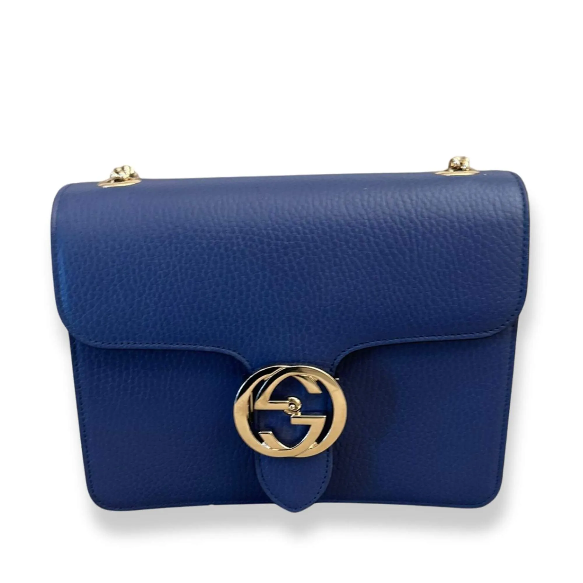 GUCCI BLUE INTERLOCKING G SHOULDER BAG