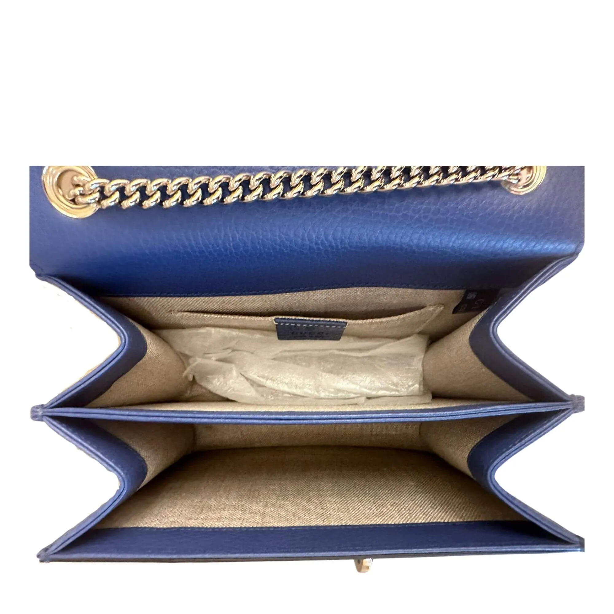 GUCCI BLUE INTERLOCKING G SHOULDER BAG