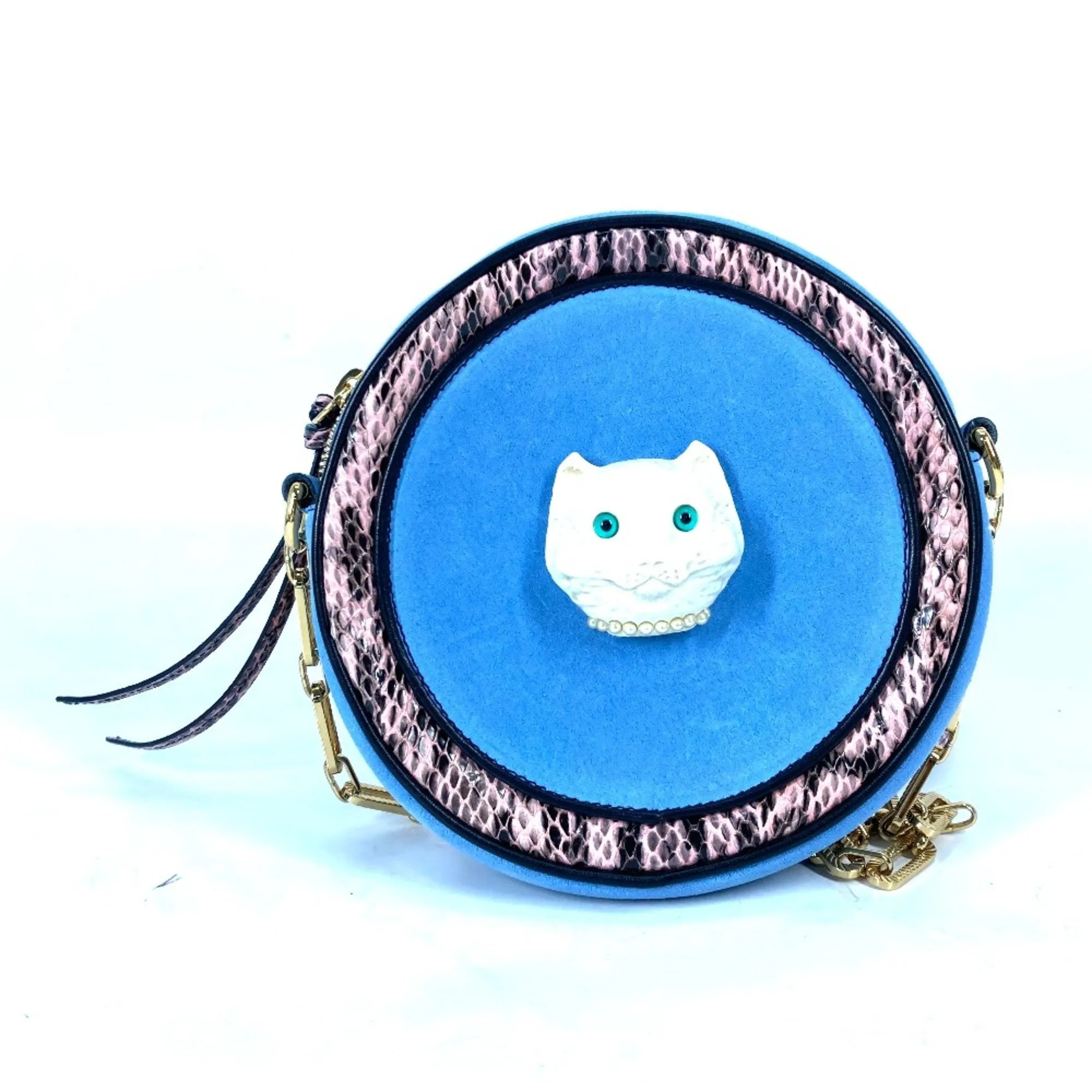 Gucci Blue Leather Shoulder Bag ()