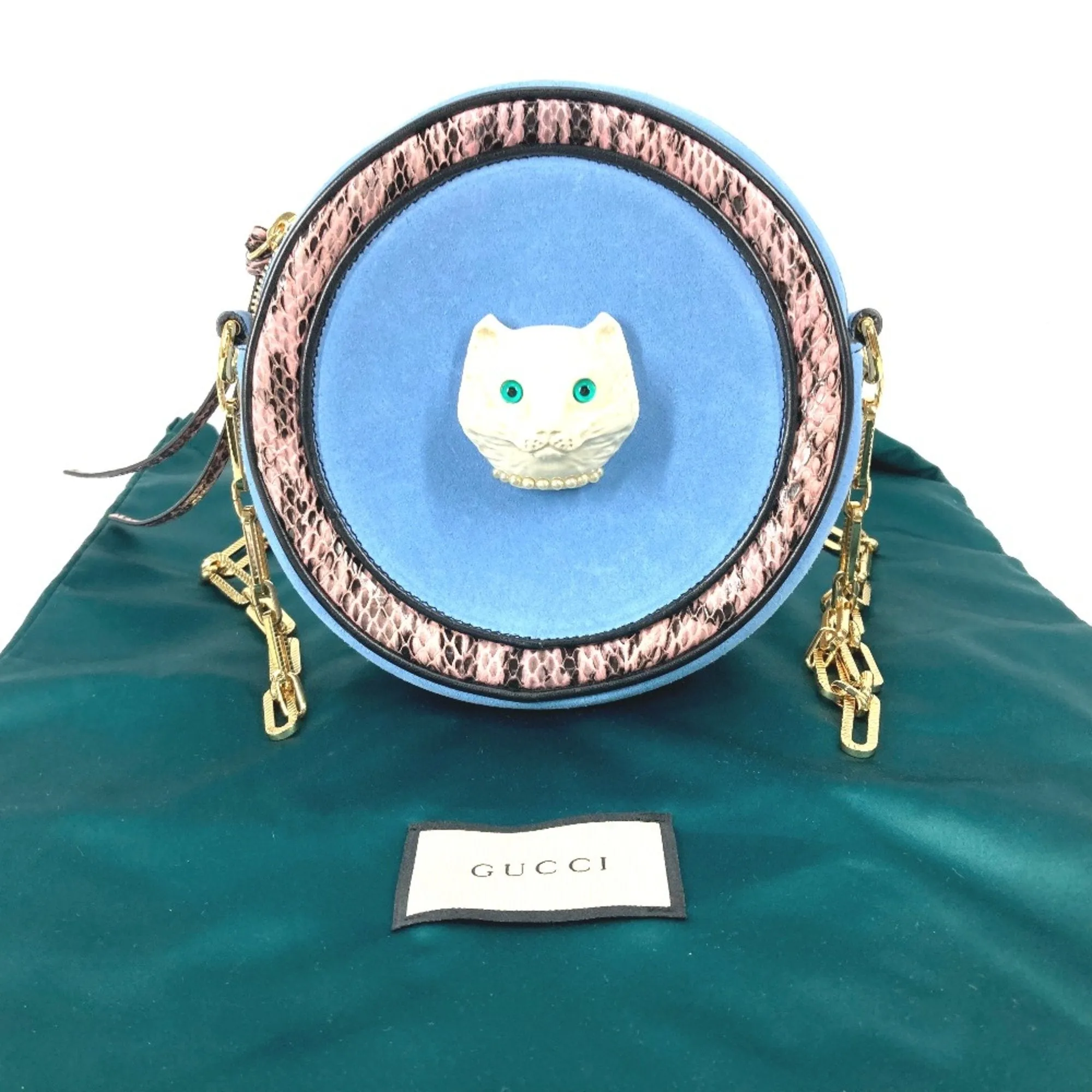 Gucci Blue Leather Shoulder Bag ()