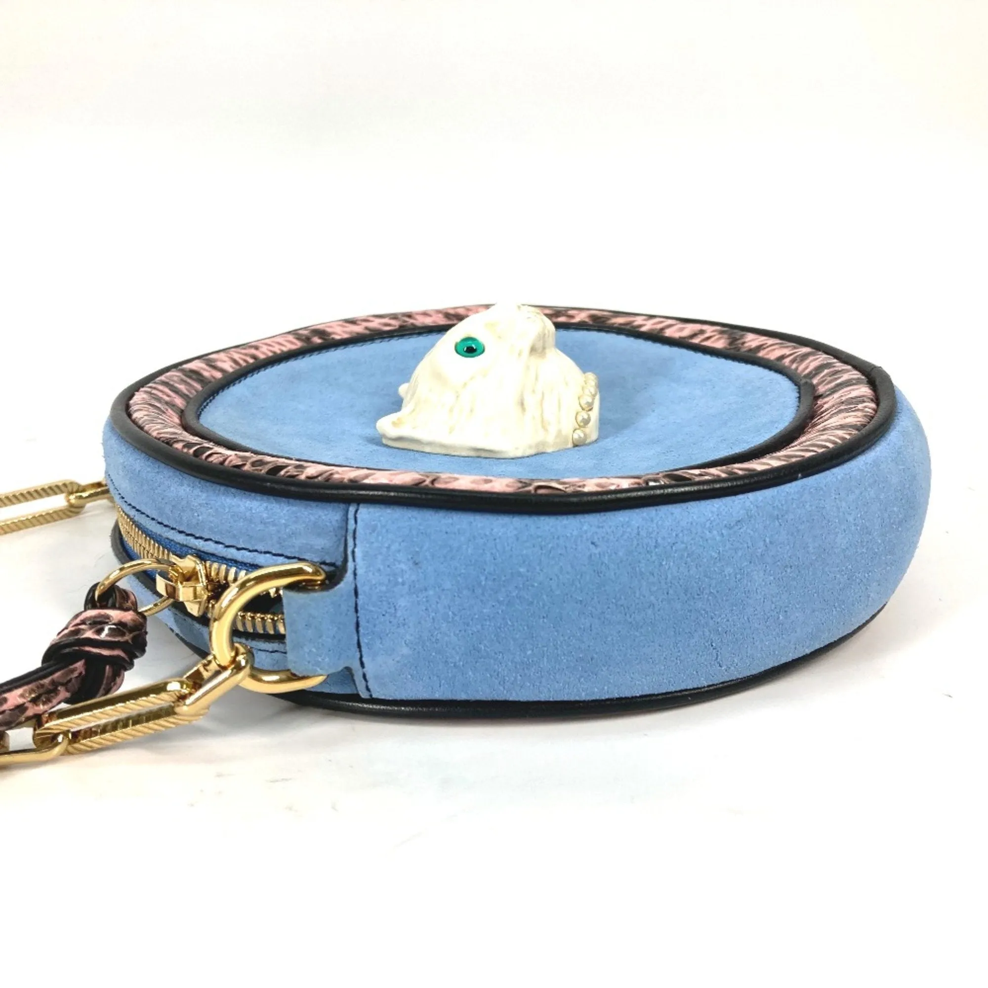Gucci Blue Leather Shoulder Bag ()