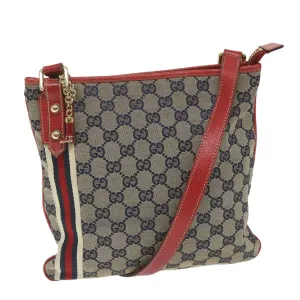 Gucci --  Canvas Shoulder Bag ()
