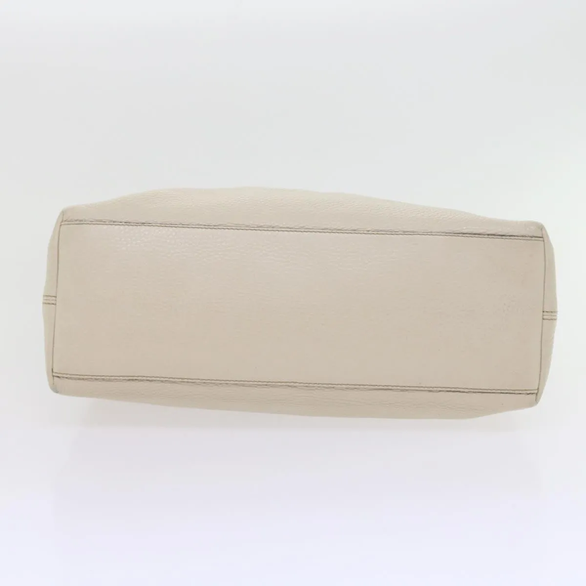 GUCCI Chain Soho Shoulder Bag Leather White 308982  9223