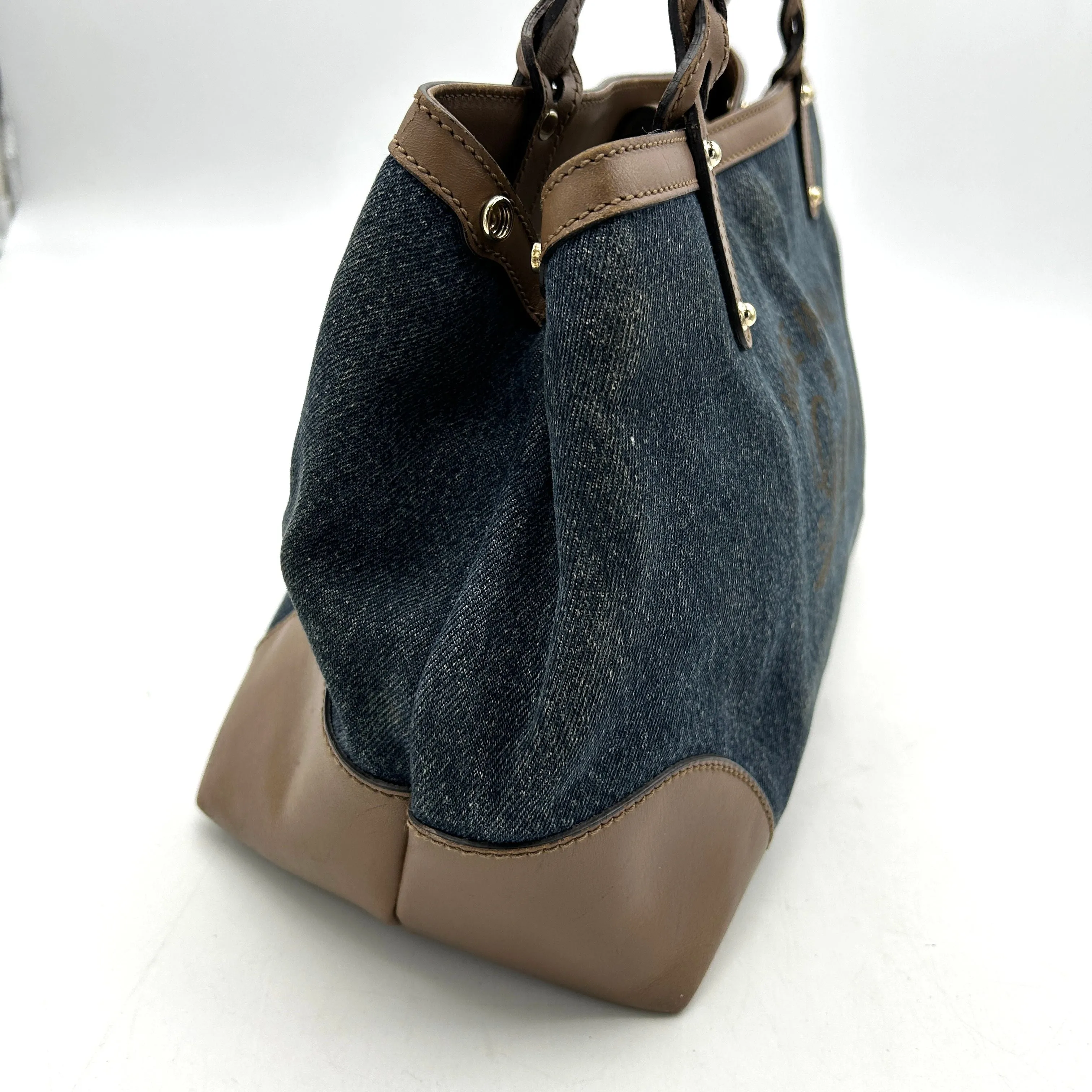 Gucci Denim Craft Tote - Blue Totes, Handbags LA17562