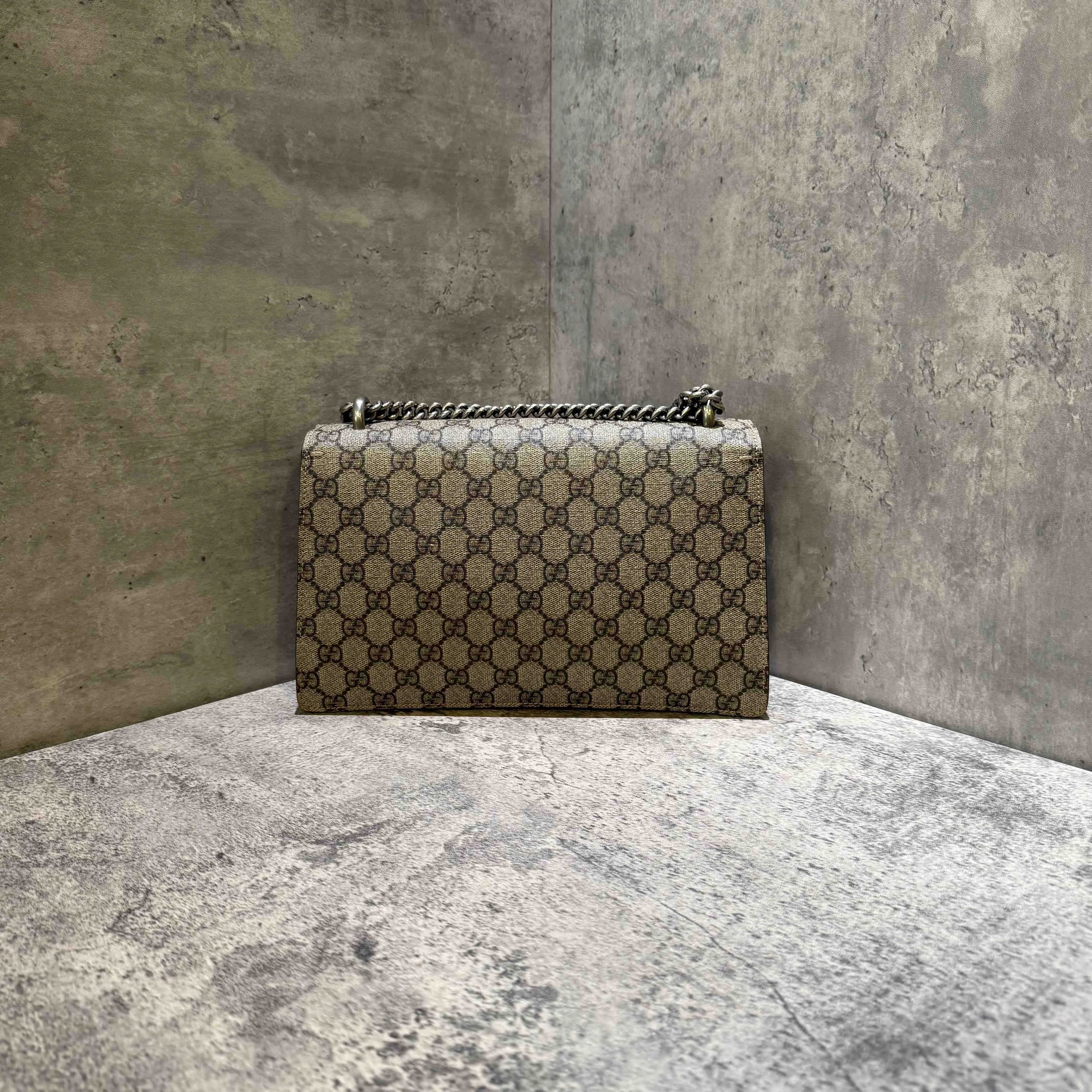 Gucci Dionysus GG Supreme Beige Shoulder Bag