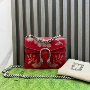 Gucci Dionysus Red Floral Shoulder Bag