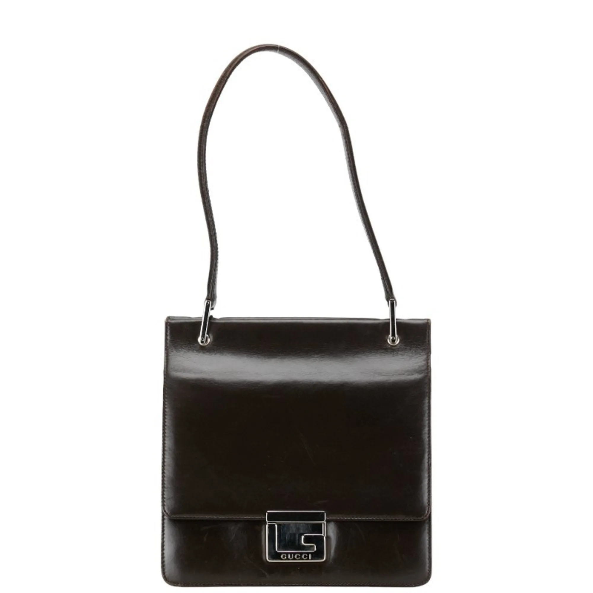 Gucci G Logo  Leather Shoulder Bag ()