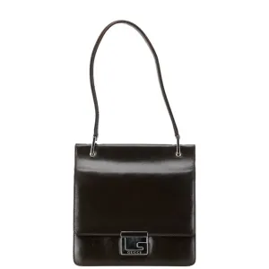 Gucci G Logo  Leather Shoulder Bag ()