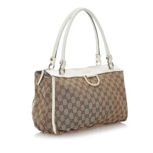 Gucci GG Abbey D-Ring Canvas Shoulder Bag (SHG-32453)