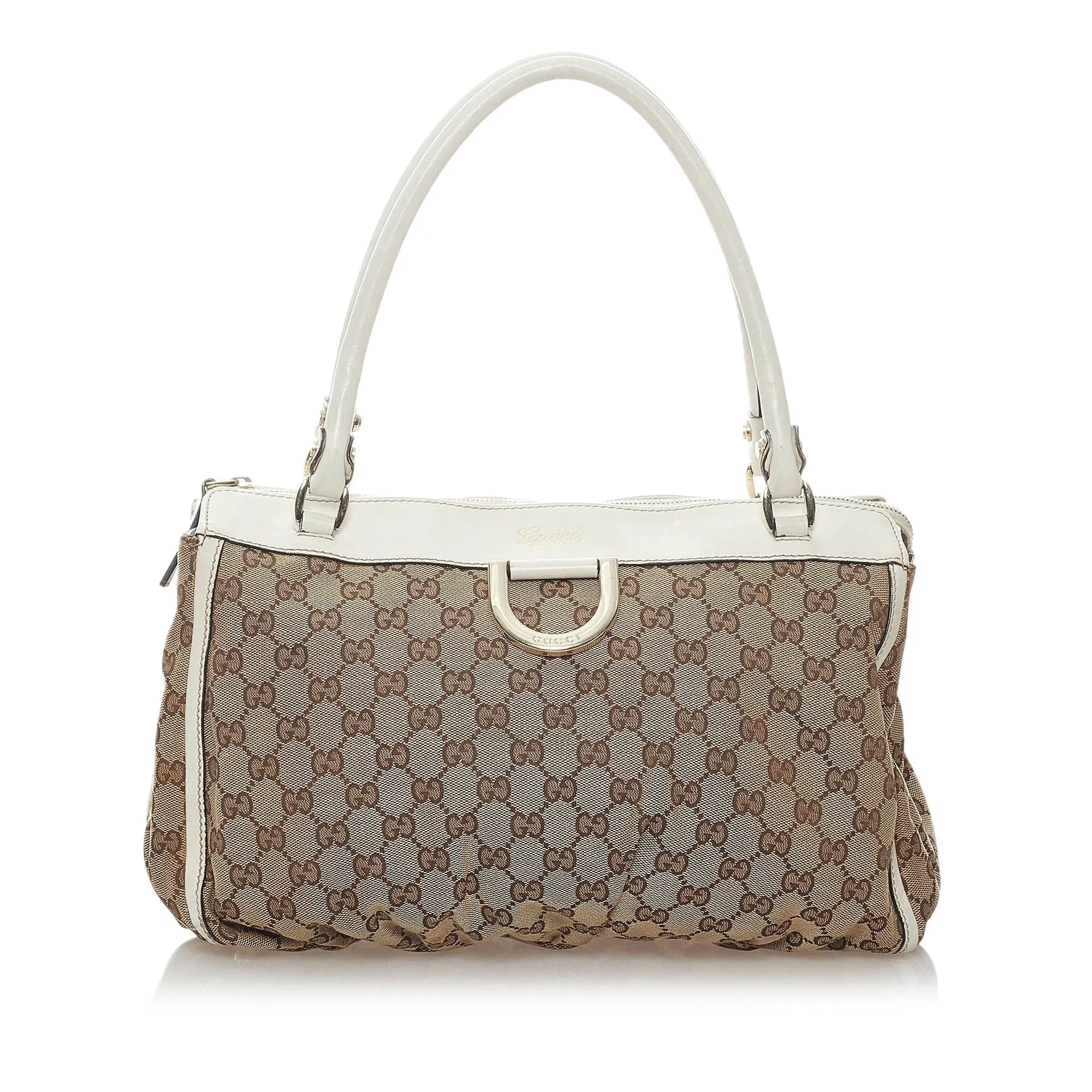 Gucci GG Abbey D-Ring Canvas Shoulder Bag (SHG-32453)