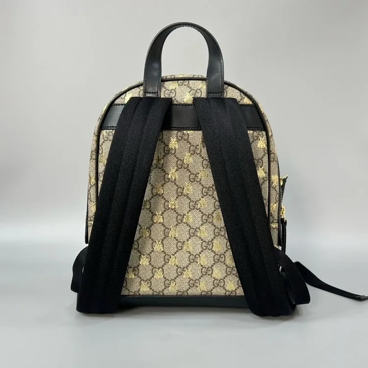 Gucci GG Beige Canvas Backpack