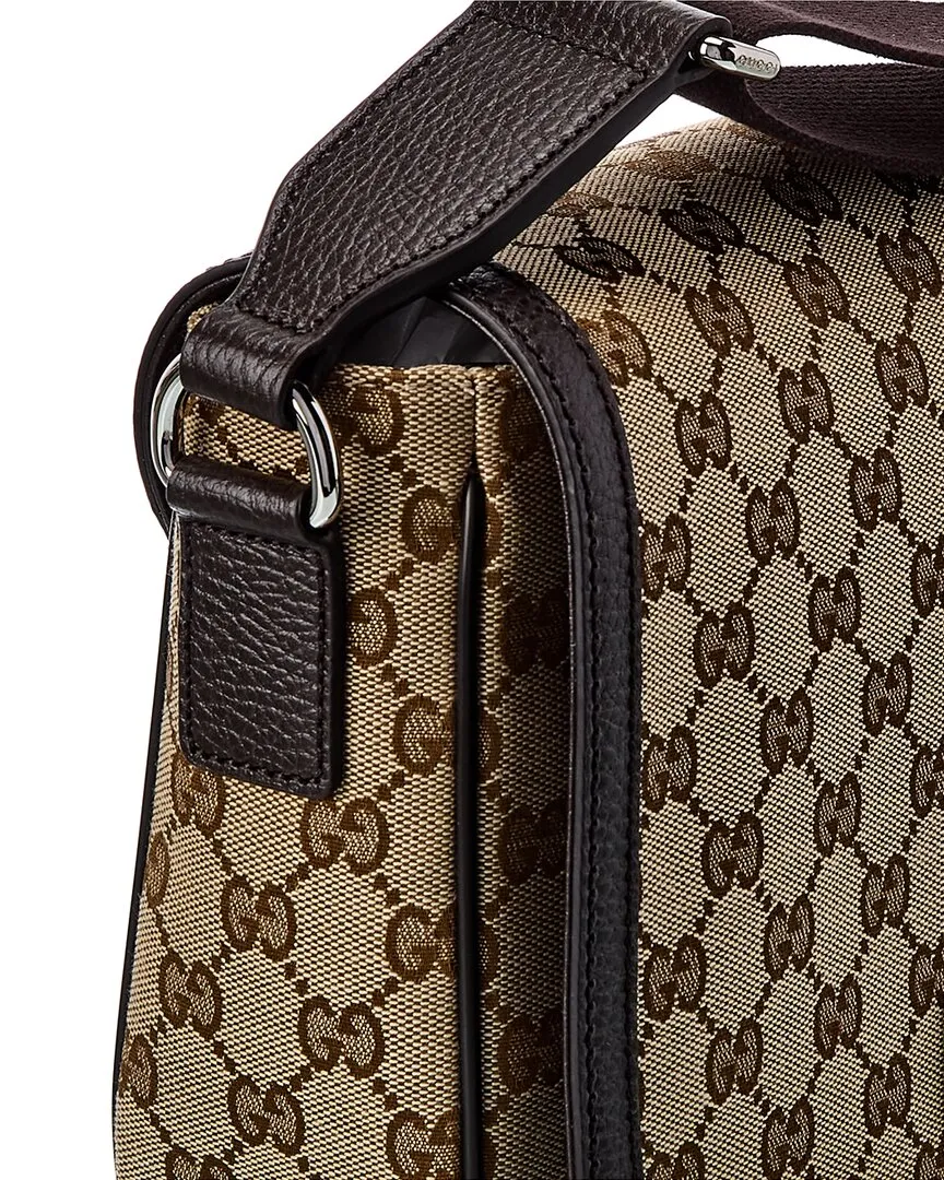 Gucci GG Canvas & Leather Shoulder Bag