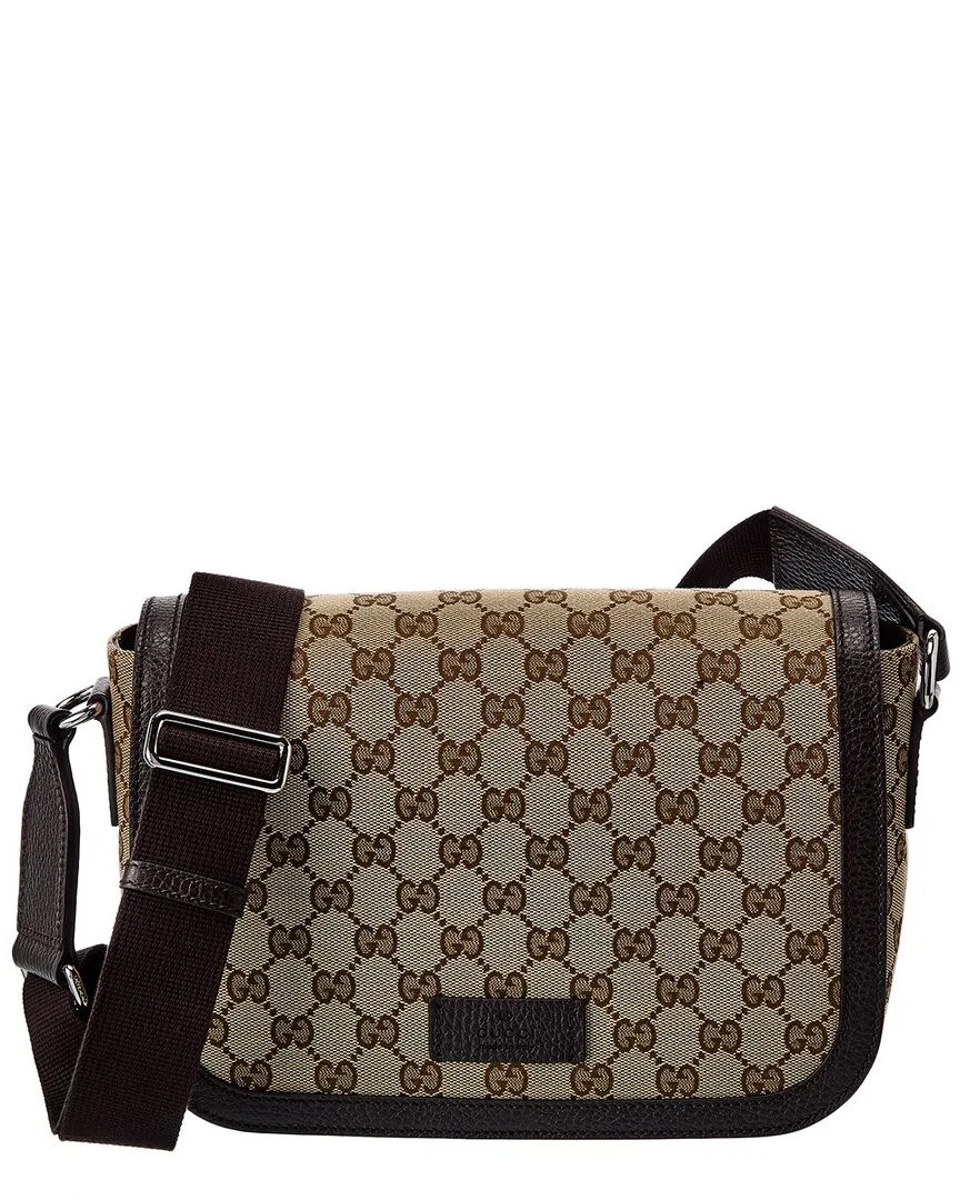 Gucci GG Canvas & Leather Shoulder Bag