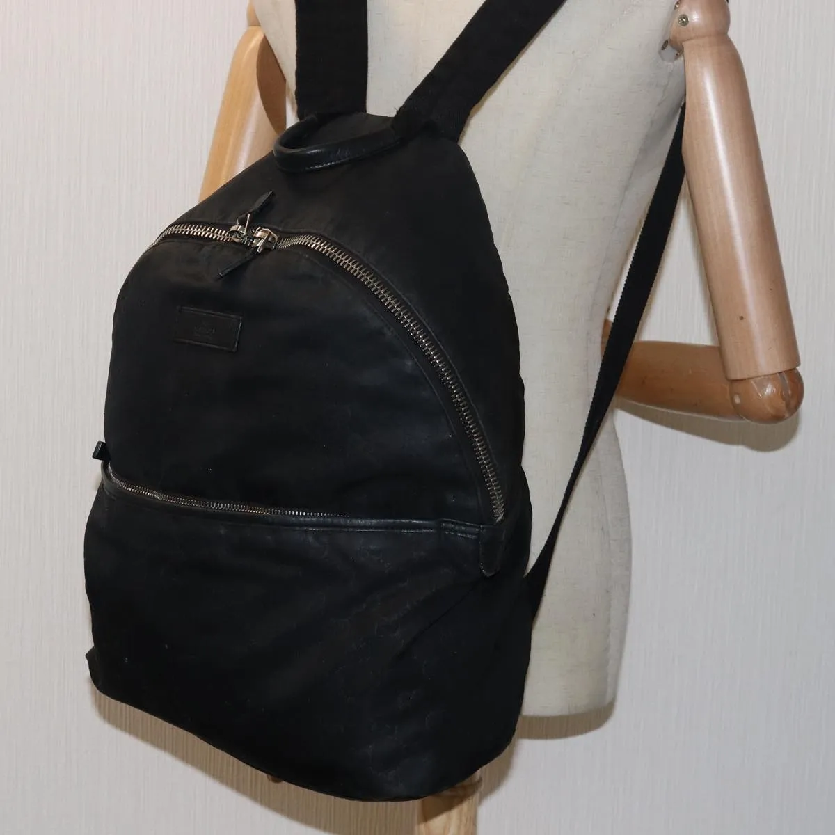 GUCCI GG Canvas Backpack Black 190278  13189