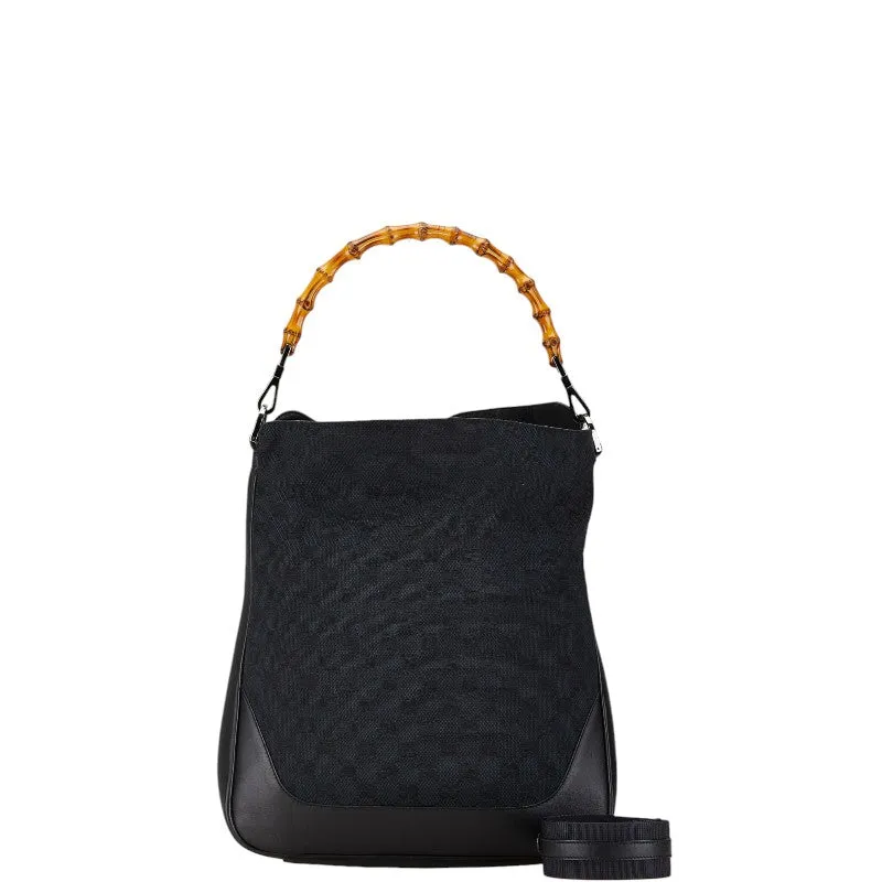 Gucci GG Canvas Bamboo 2WAY Handbag Shoulder Bag