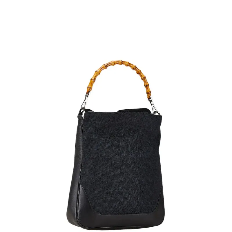 Gucci GG Canvas Bamboo 2WAY Handbag Shoulder Bag