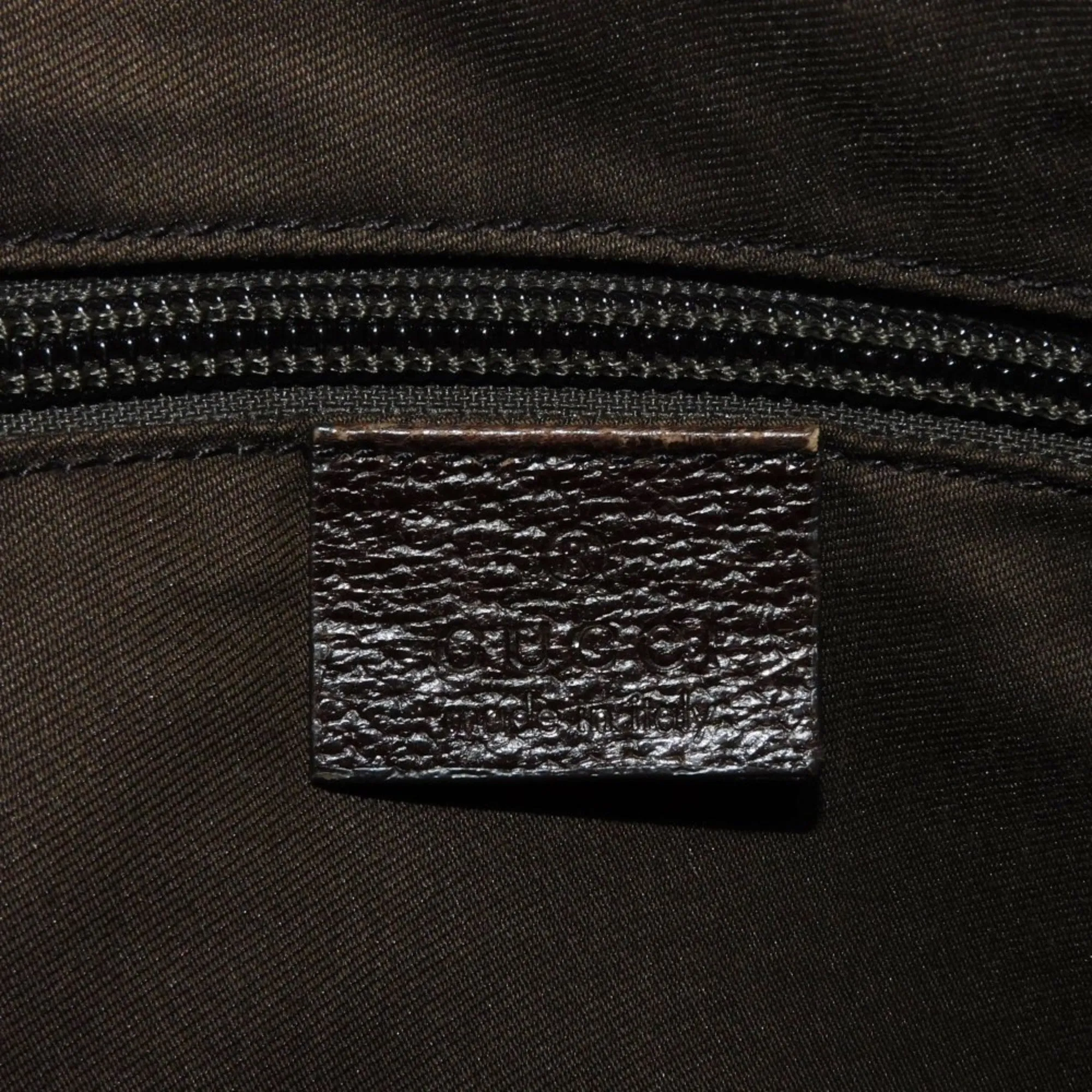 Gucci Gg Canvas  Gg Canvas Leather Messenger Bag Shoulder Bag (Pre-Owned)