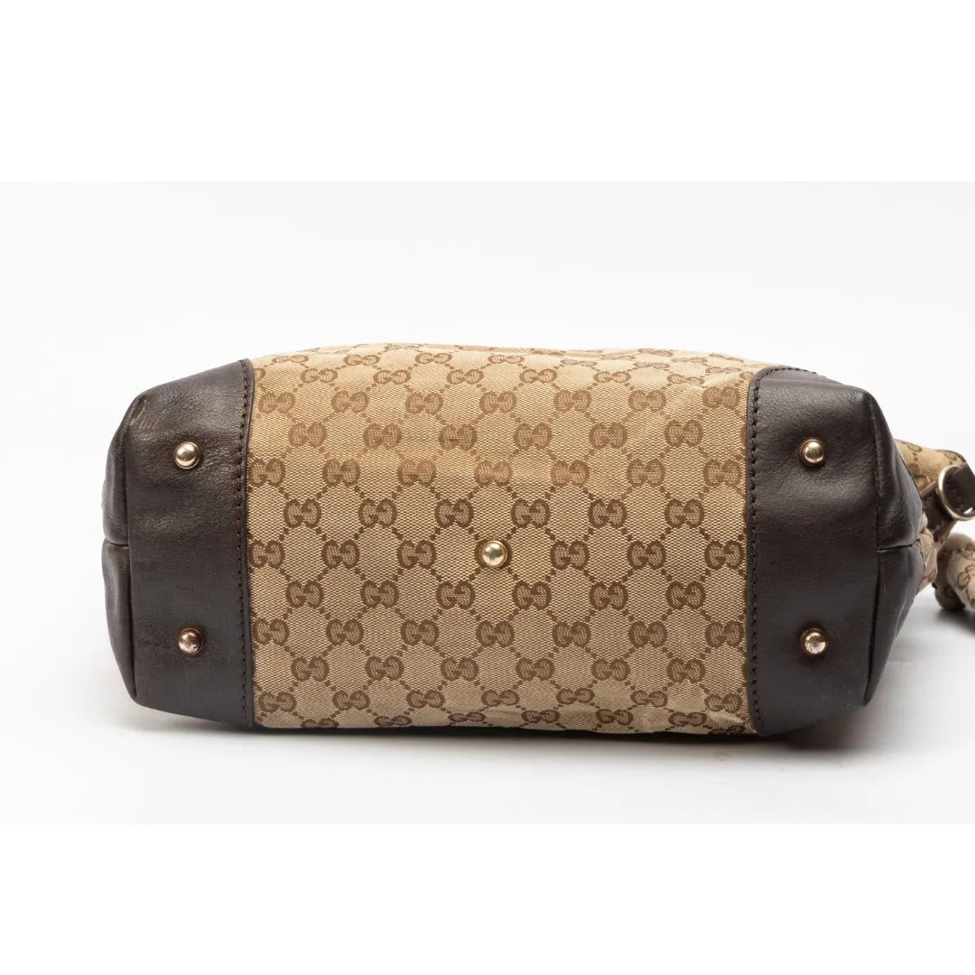 Gucci GG Canvas Heart Bit Charm Tote