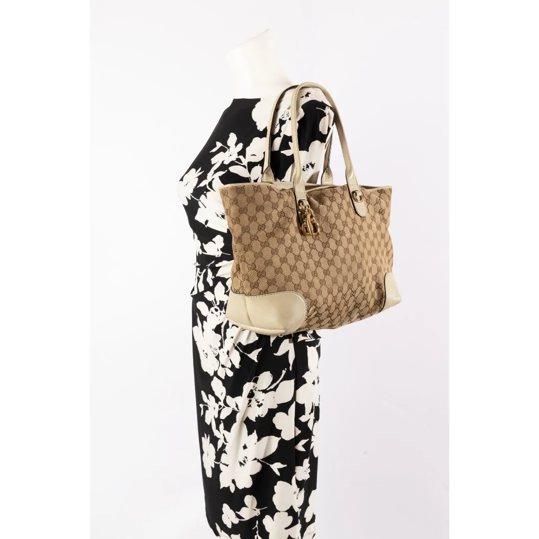 Gucci GG Canvas Heartbit Tote