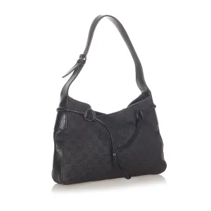 Gucci GG Canvas Horsebit Shoulder Bag (SHG-31966)