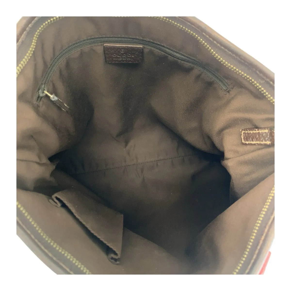 Gucci GG Canvas Leather Abby Shoulder Bag