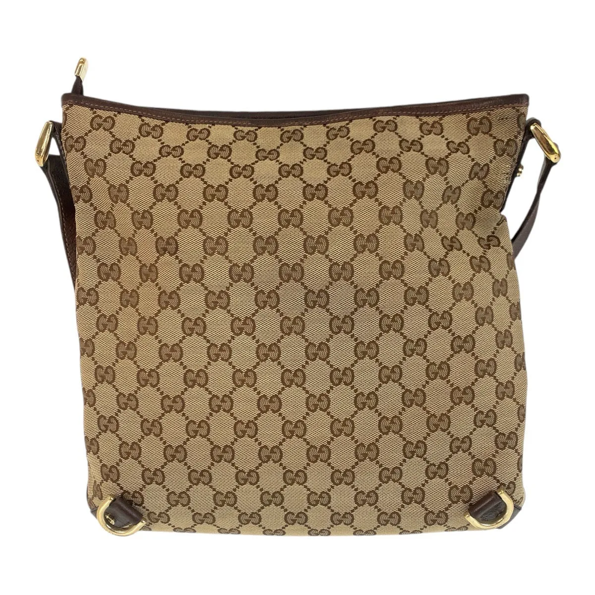 Gucci GG Canvas Leather Abby Shoulder Bag