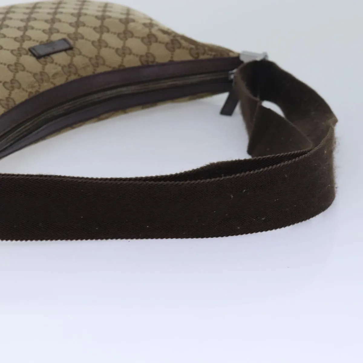 GUCCI GG Canvas Shoulder Bag Beige 122790  84458
