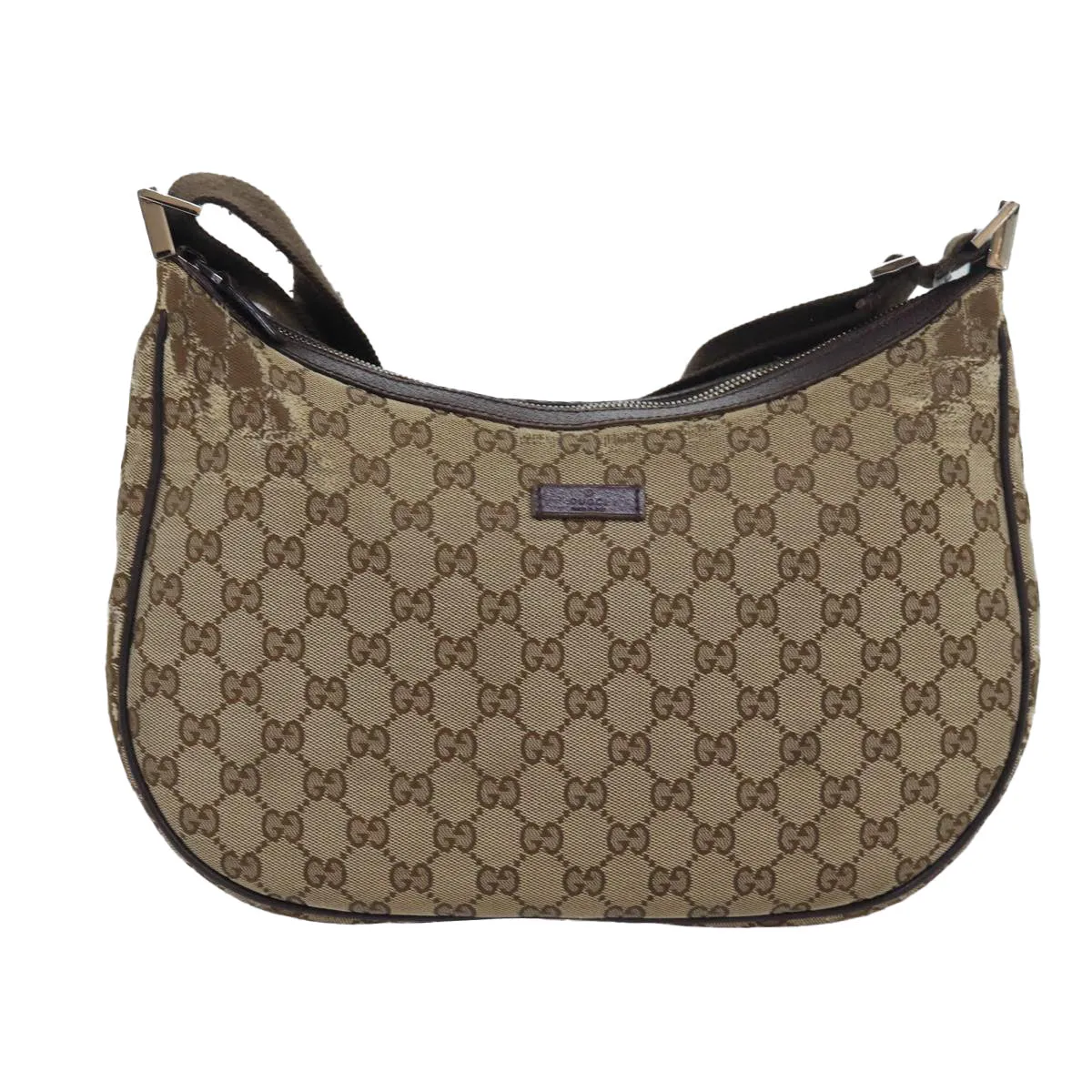 GUCCI GG Canvas Shoulder Bag Beige 122790  84458