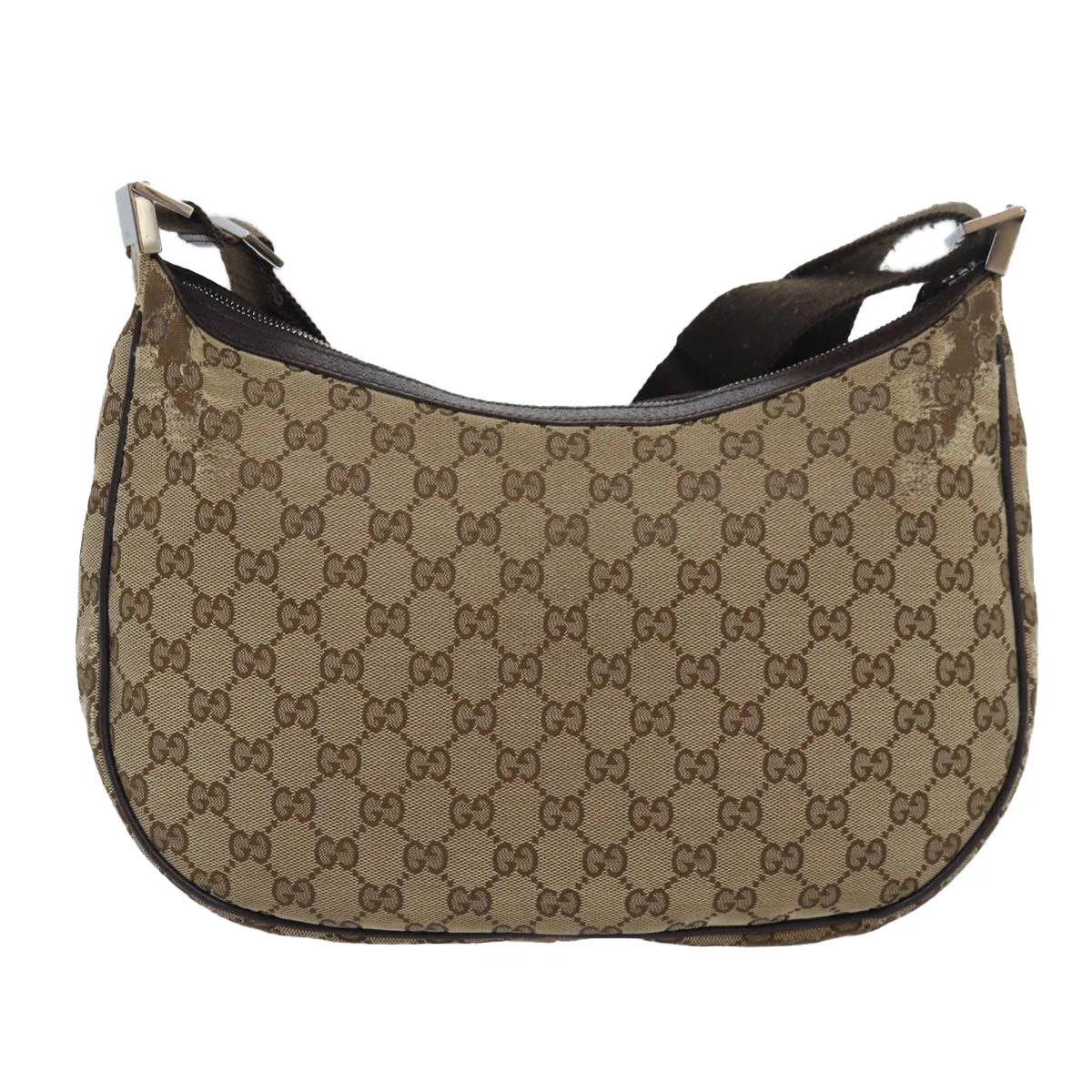 GUCCI GG Canvas Shoulder Bag Beige 122790  84458