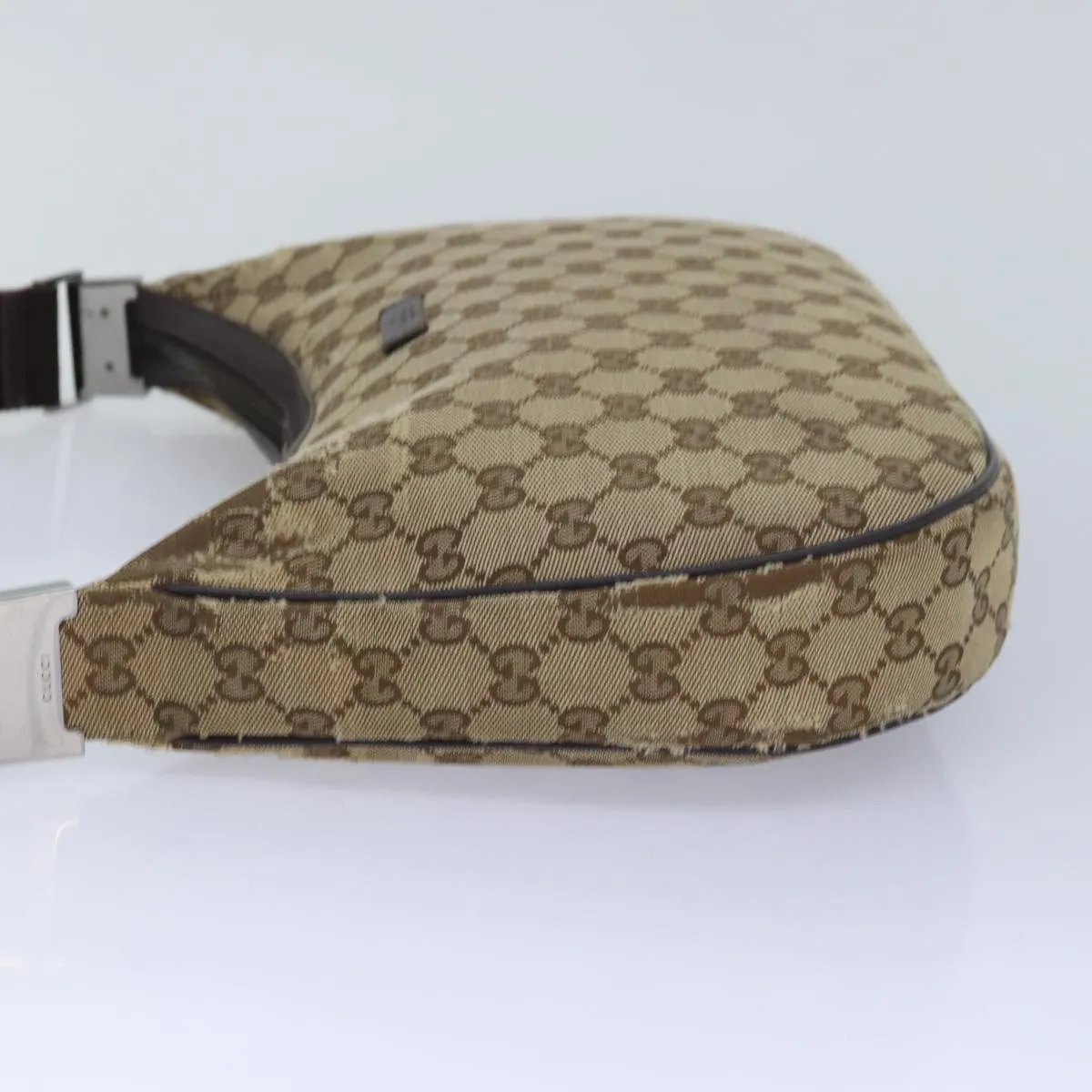 GUCCI GG Canvas Shoulder Bag Beige 122790  84458