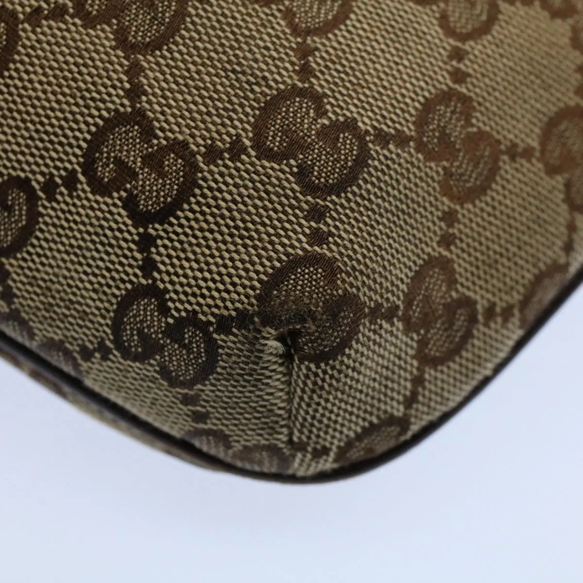 GUCCI GG Canvas Shoulder Bag Beige 122793  fm2787