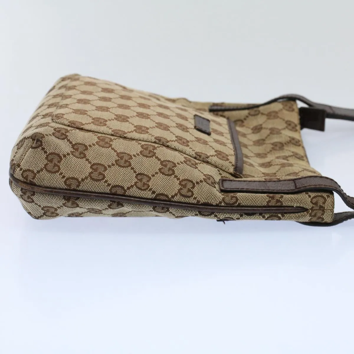 GUCCI GG Canvas Shoulder Bag Beige 122793  fm2787