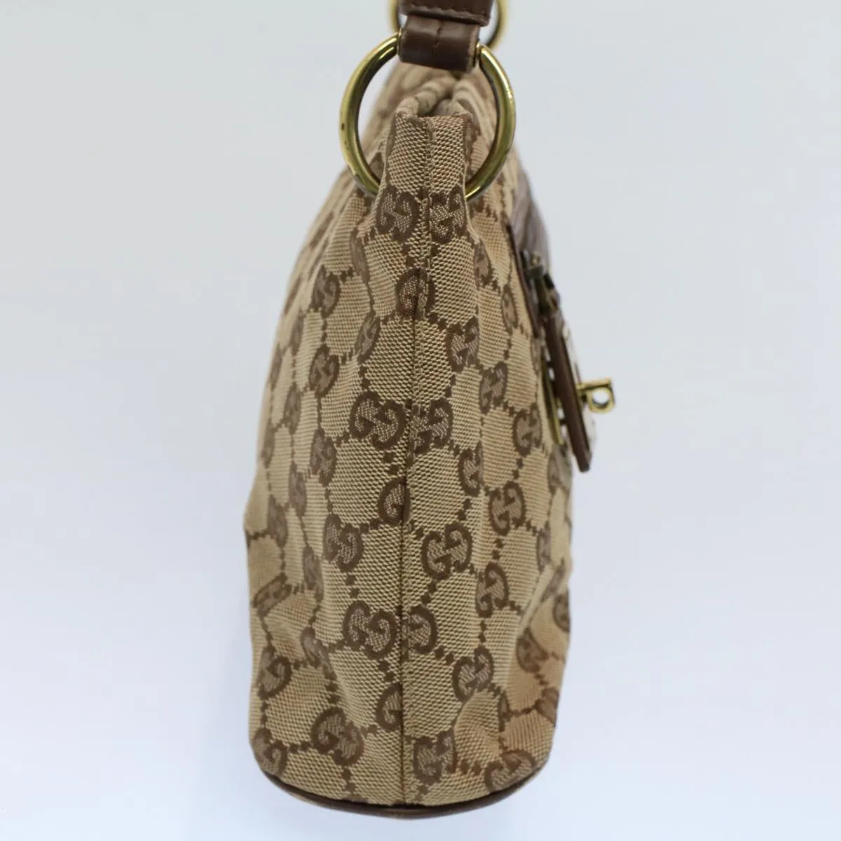 GUCCI GG Canvas Shoulder Bag Beige 130736  54324