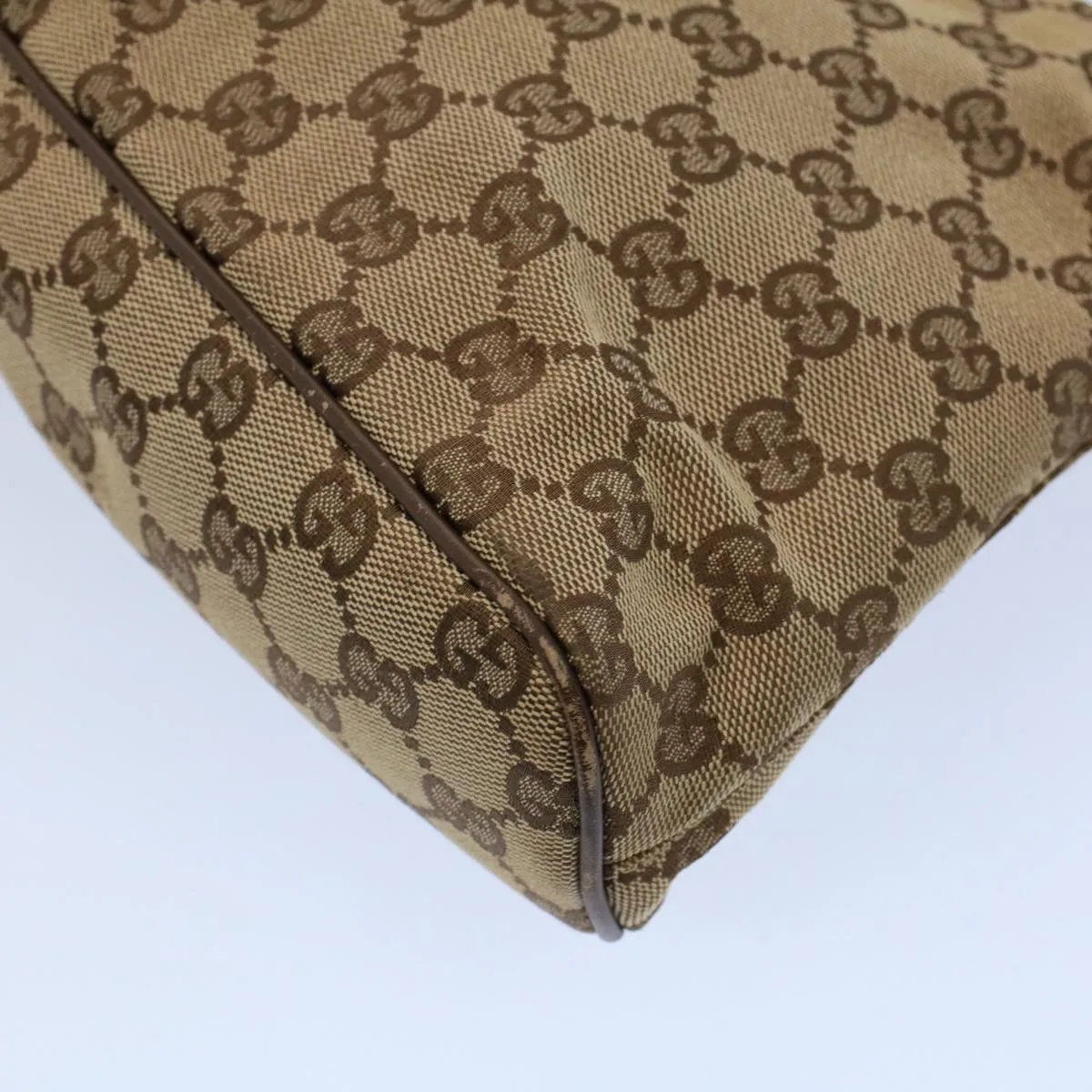 GUCCI GG Canvas Shoulder Bag Beige 130736  54324