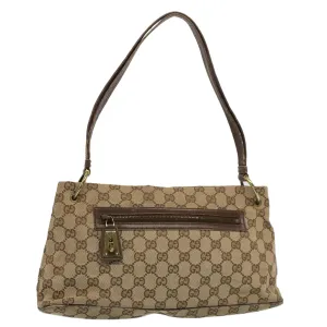 GUCCI GG Canvas Shoulder Bag Beige 130736  54324